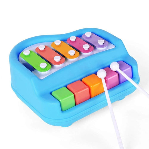 5 Keys Multicolor Plastic Xylophone Kids Toys