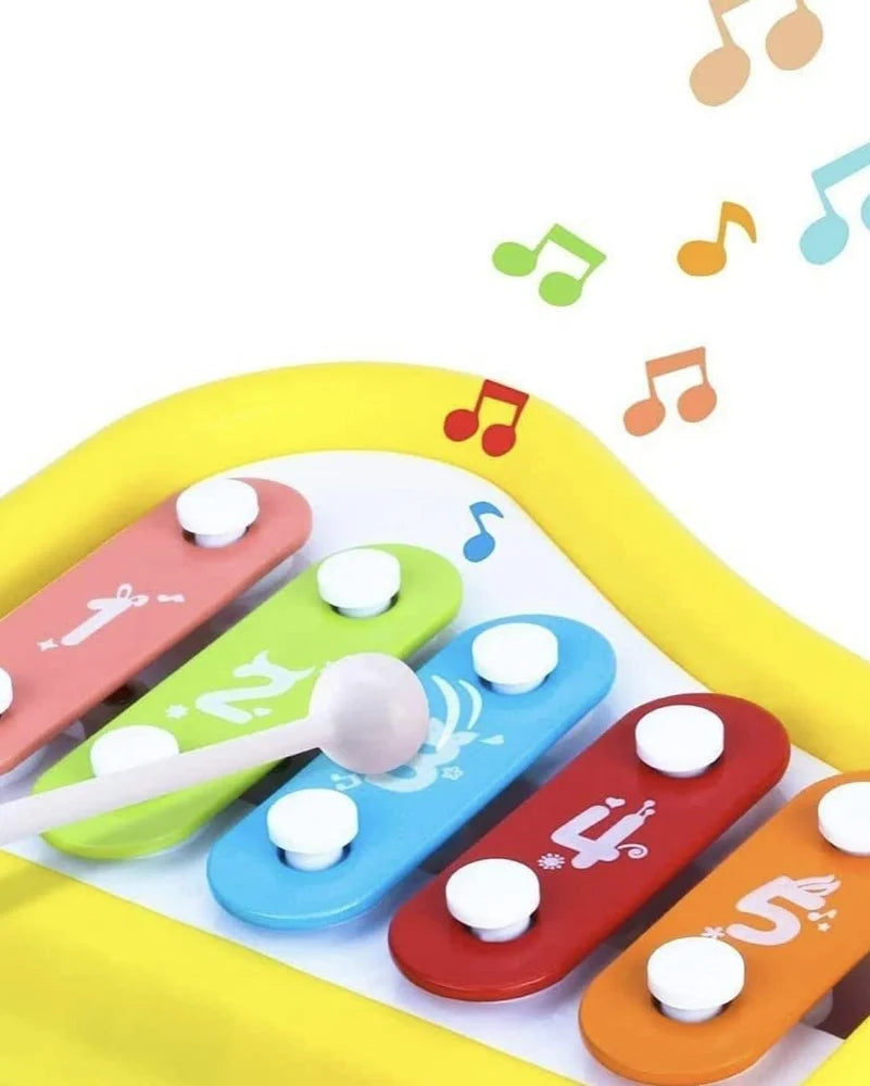 5 Keys Multicolor Plastic Xylophone Kids Toys